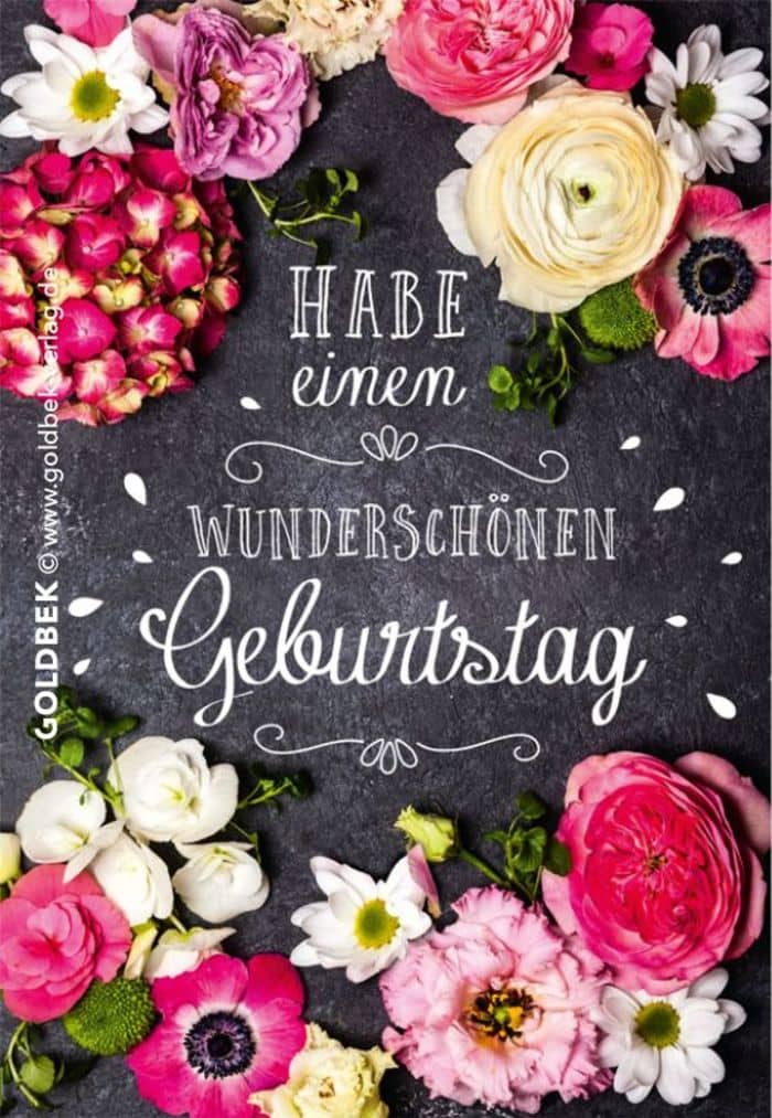 Gute Geburtstags Bilder mit Blumen