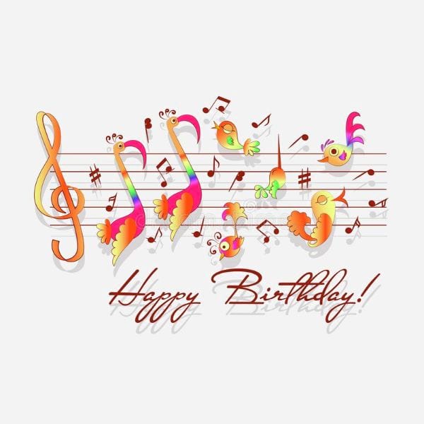 Geburtstagsbilder und Geburtstagskarte für Musiker